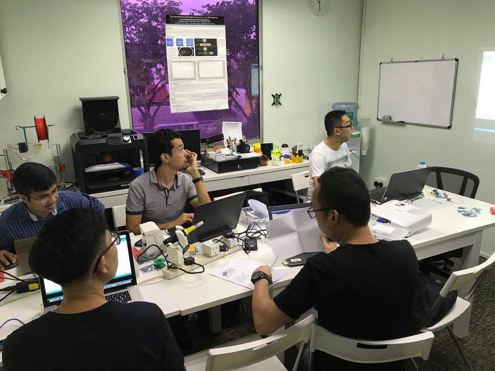 Arduino electronics class in progress at Tertiary Infotech Academy, 8 August 2017