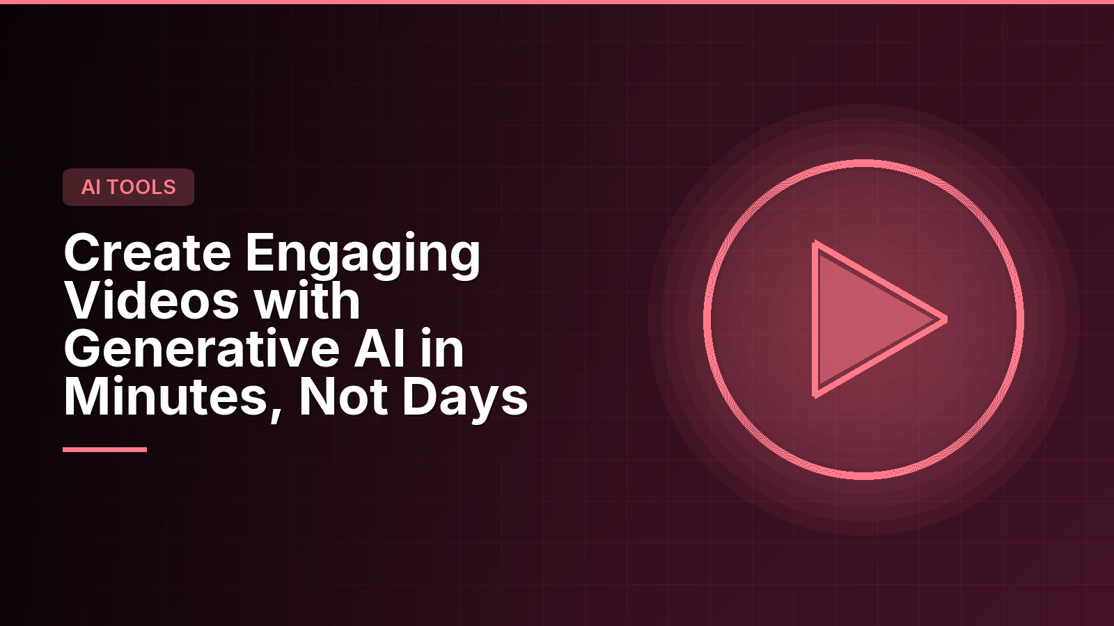 Create Engaging Videos with Generative AI in Minutes, Not Days