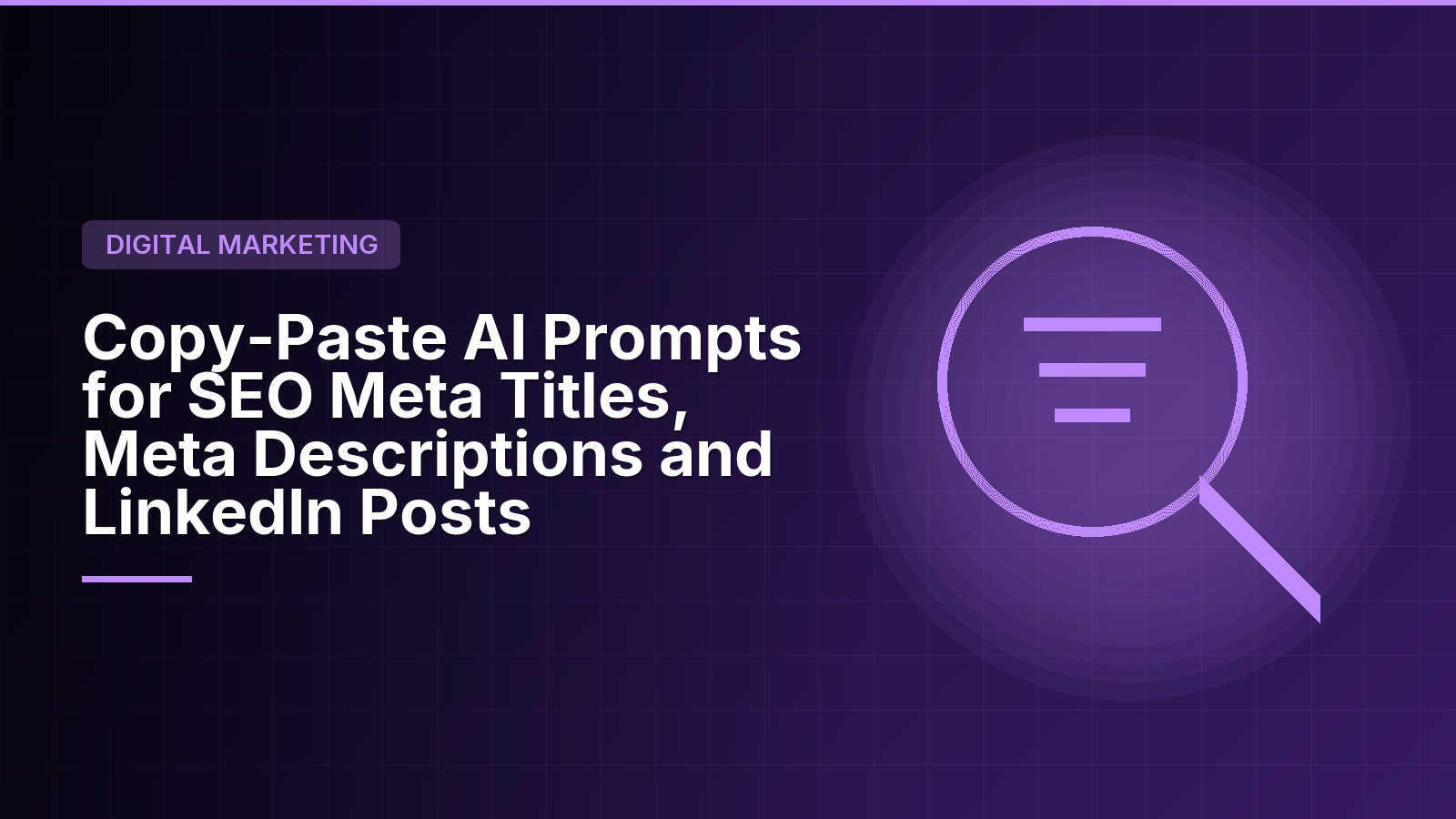 Copy-Paste AI Prompts for SEO Meta Titles, Meta Descriptions and LinkedIn Posts