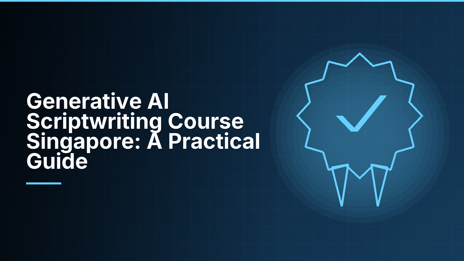 Generative AI Scriptwriting Course Singapore: A Practical Guide
