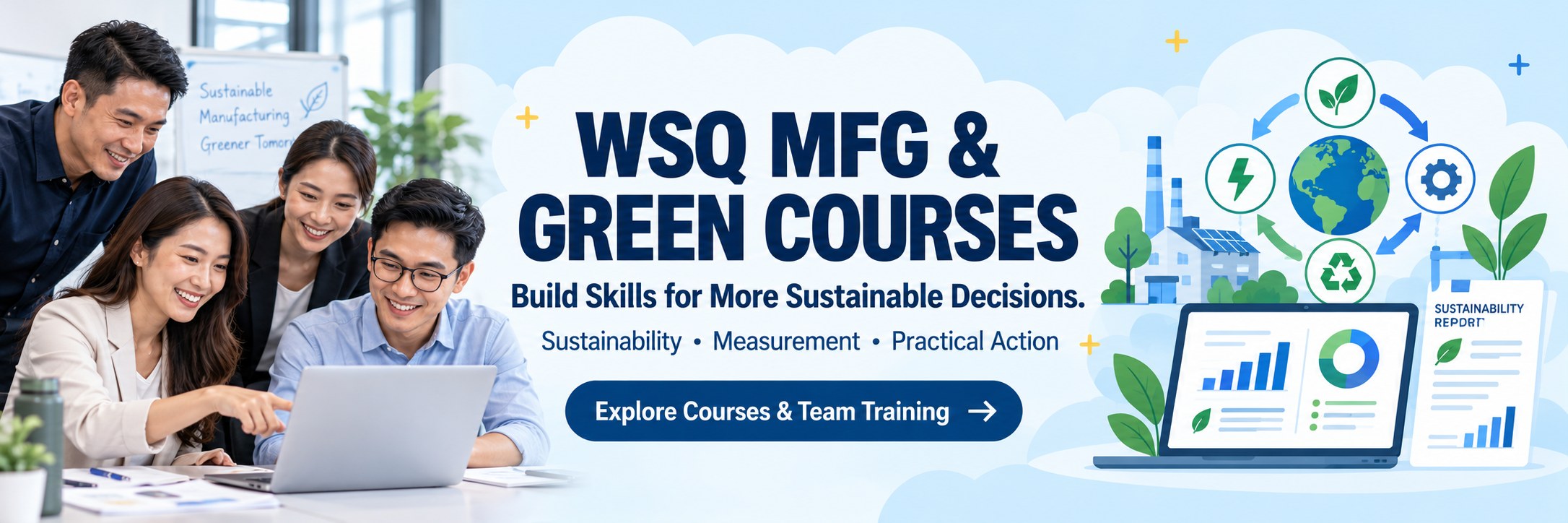 WSQ Mfg & Green Courses training courses in Singapore