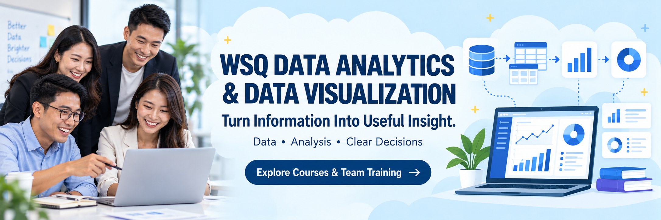 WSQ Data Analytics & Data Visualization training courses in Singapore