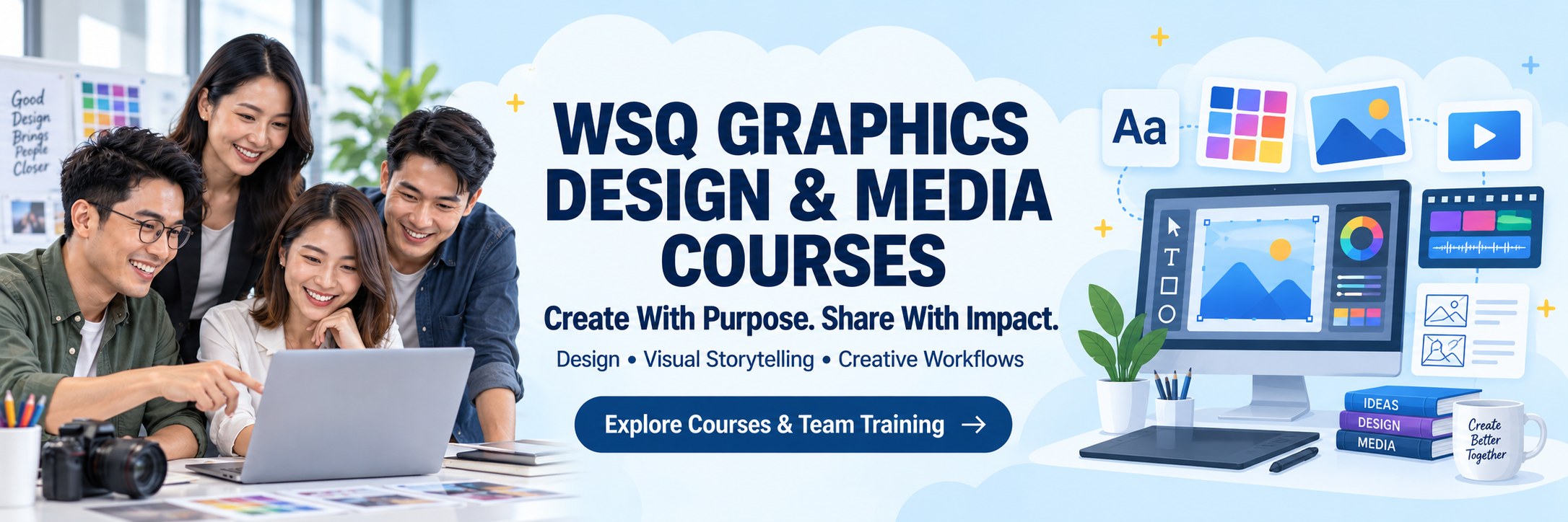 WSQ Graphics Design & Media Courses training courses in Singapore