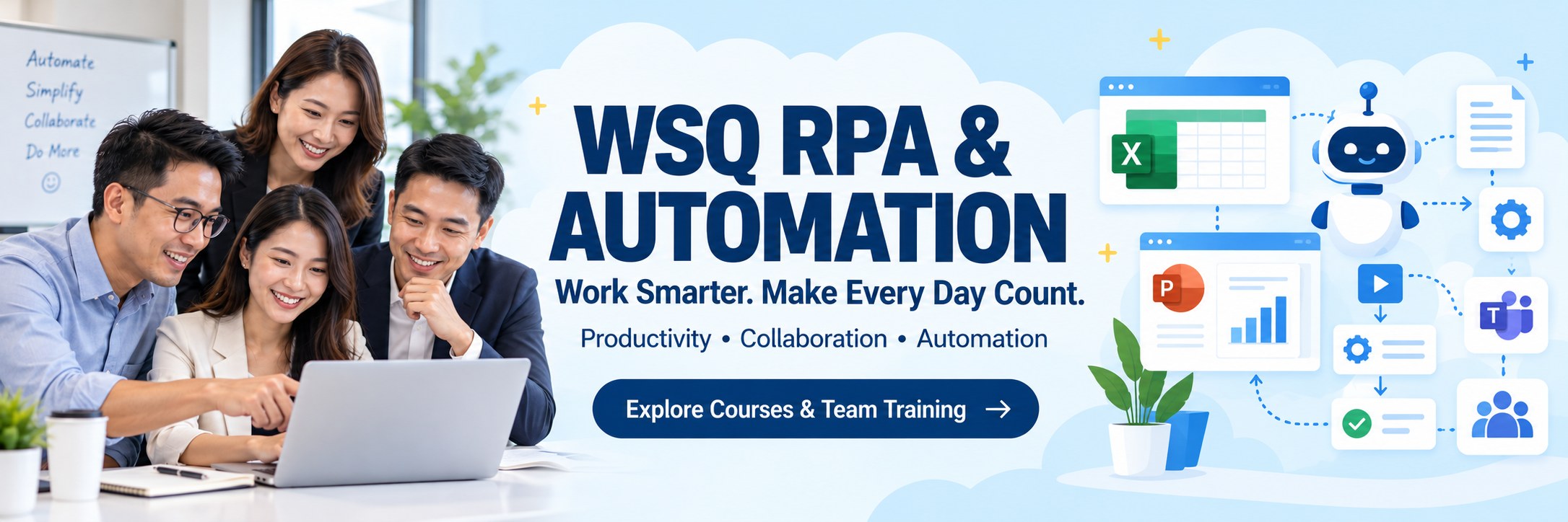 WSQ RPA & Automation training courses in Singapore