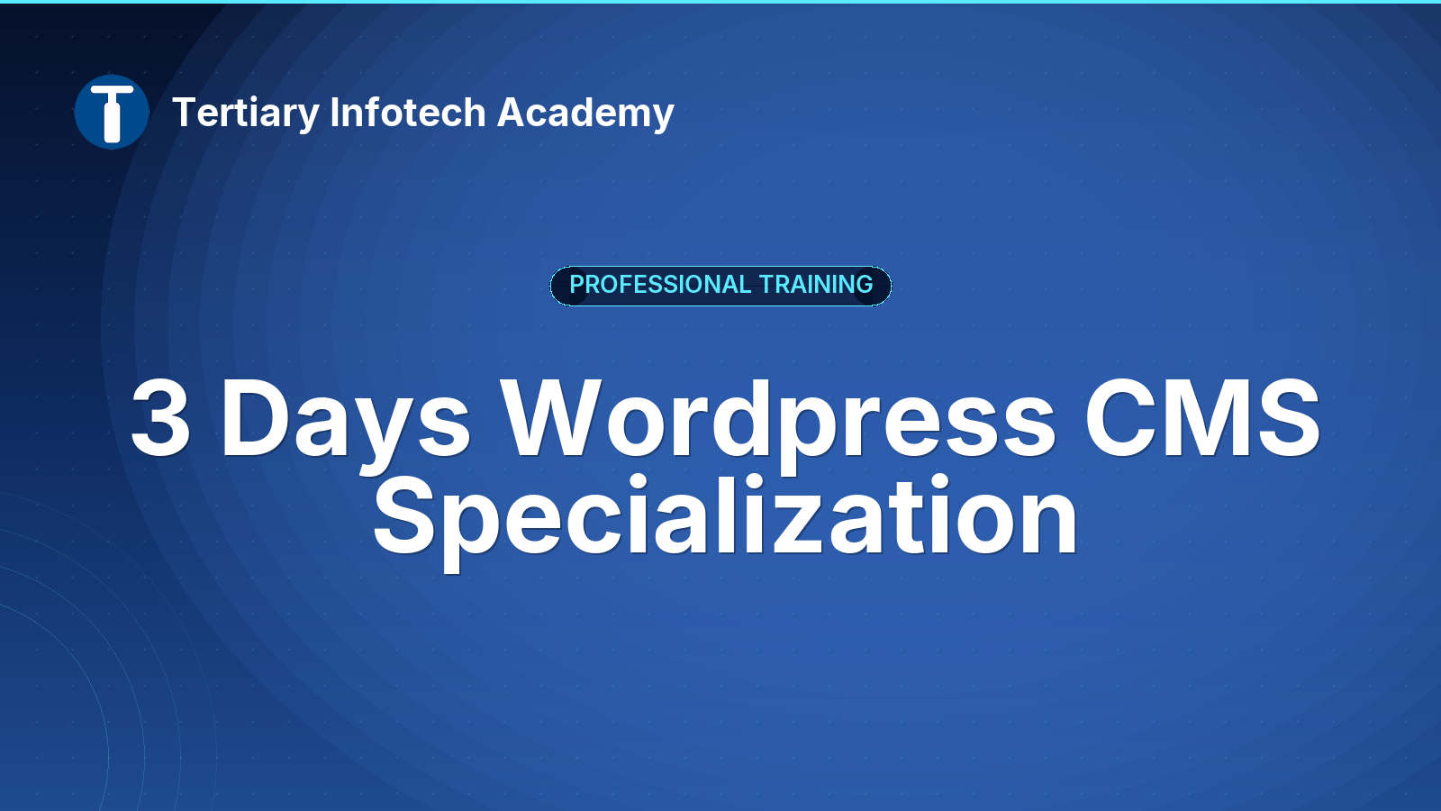 3 Days Wordpress Specialization Course