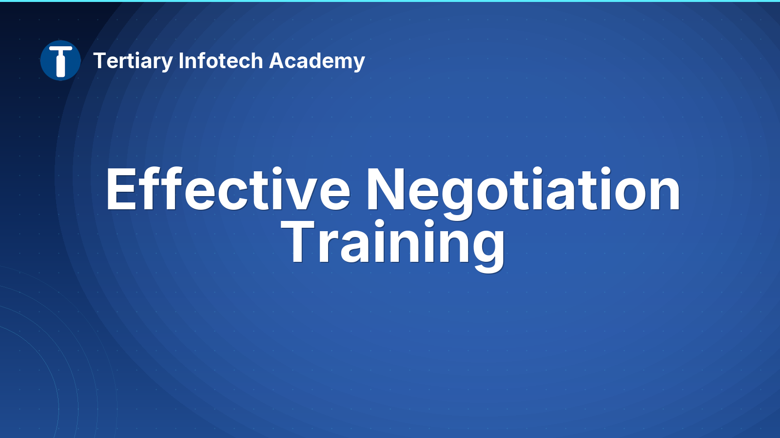 Effective Negotiation Training