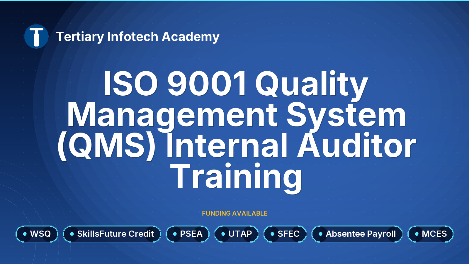 WSQ - ISO 9001 Quality Management System (QMS) Internal Auditor Training